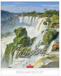 CSG 2026 Vízesések 30x34 cm falinaptár FN U01 (FN U01)
