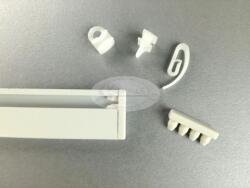  Fehér színű 1 soros alumínium mennyezeti sín 240 cm