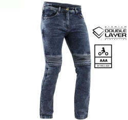 TRILOBITE Micas Urban Doublelayer Aaa Motoros Farmernadrág, Kék