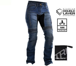 TRILOBITE Lady Parado Doublelayer Aaa Motoros Farmernadrág, Kék