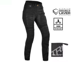 TRILOBITE Lady Parado Doublelayer Aaa Motoros Farmernadrág Slim Fit, Fekete