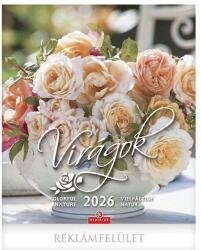 CSG Falinaptár CSG 300x340mm álló Virágok 2026. FN 004 (FN 004)