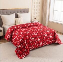  Ágytakaró VELVET CHRISTMAS piros Méret: 170 x 210 cm