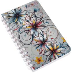 REALSYSTEM Zsebnaptár REALSYSTEM SP3 spirál mini 78x128mm heti fehér lapos absztrakt 2026 (8811-56) - tonerpiac