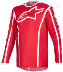 Alpinestars Tricou motocross Alpinestars Fluid Apex roșu-alb (AIM170-0340)