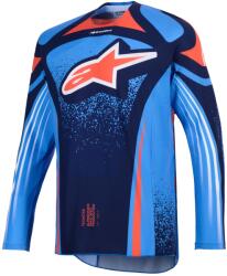 Alpinestars Tricou motocross Alpinestars Techstar Nomur albastru închis-portocaliu-albastru (AIM170-0337)
