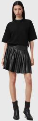 AllSaints bőr szoknya VENA fekete, mini, harang alakú, W029RC - fekete 38