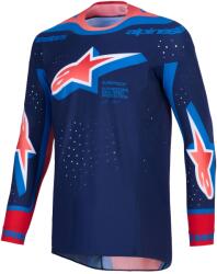 Alpinestars Tricou motocross Alpinestars Supertech Vista albastru închis-coral-cobalt (AIM170-0347)
