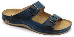 LEON 703 LEON Comfort férfi bőr papucs (LEON40-kék41)