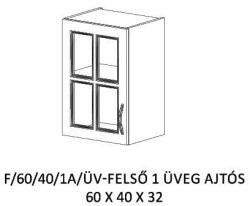 FN Alíz konyha felső - 60/40 cm 1 ajtós üveges elem