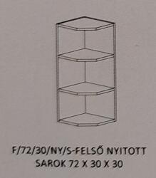 FN Dorina konyha felső 72/30 cm végzáró nyitott elem