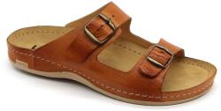 LEON 703 LEON Comfort férfi bőr papucs (LEON40-barna41)