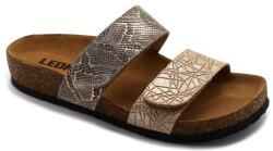 LEON 4000 LEON Comfort női bőr papucs (LEON2947-arany-kígyó35)