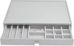 Stackers Casetă pentru bijuterii Stackers cu 19 compartimente supersize gri pietros cu sertar (75808)