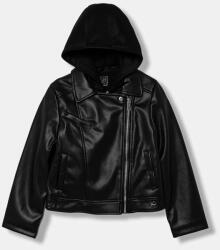 GUESS gyerek bőrdzseki - fekete 158-166