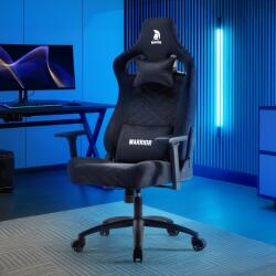 Warrior Chairs gamer szék, forgószék fekete - bársony szövet (PREMIUM-B08)
