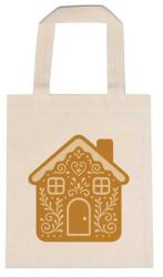  Óvodai jellel vászontáska 22x26, 3x0, 3cm méretben mézeskalács házikó jel