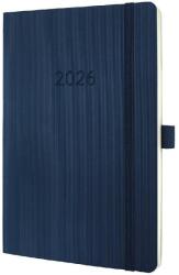 Sigel Conceptum határidőnapló, 2026, 13, 5x21 cm heti, éjkék, puhafedelű (C2632)