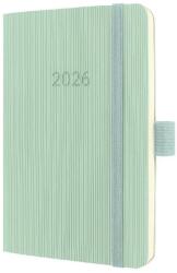  C2639 Sigel Conceptum határidőnapló, 2026, 9, 3x14 cm heti, mentazöld, puhafedelű (C2639)
