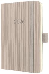 Sigel Conceptum határidőnapló, 2026, 9, 3x14 cm heti, taupe, puhafedelű (C2631)