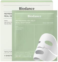 Biodance Refreshing Sea Kelp Real Deep Mask - 4 bucăți Masca de fata