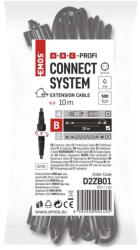 EMOS Hosszabbító kábel sorolható Profi fényfüzérekhez, fekete, 10 m, kültéri és beltéri D2ZB01 (D2ZB01)