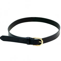  Valódi bőr női öv 3 cm széles fekete színű prémium olasz (na-1244-black)