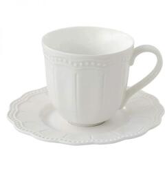 Easy Life Elite White porcelán csésze aljjal - 250 ml - Easy Life (VR-2885ELIW)
