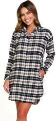 Doctor Nap Cămașă de noapte cu nasturi DOCTOR NAP TM. 7336 BROWNIE FLANEL: S/M (TM.7336.BROWNIE S/M)