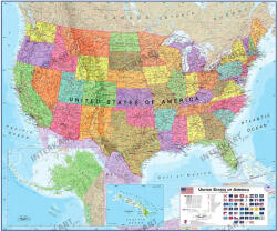 Maps International USA falitérkép, USA Poster, USA államai térkép Maps International 2024
