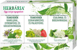 Herbária Gyógynövényes Triopack teaválogatás (Alma, Eper, Jázmin) 3x30 g (0010016116)