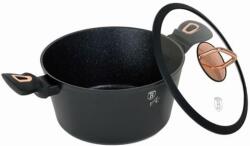 Berlinger Haus Black Rose Collection magas lábas márvány bevonattal, fedővel, 24 cm (BH-8165)