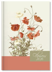 PD Calendar Határidőnapló Period Flowers A/5 napi Beige papír 2026
