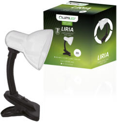 Lumileds Állítható LIRIA iskolai éjszakai asztali lámpa E27 Clip fehér LUMILED (LUMBIU0060)