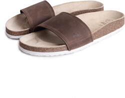 Vlnka Férfi anatómiai parafa papucs Trepky, barna felnőtt cipő méret 44