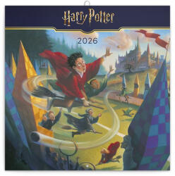 REALSYSTEM Lemeznaptár REALSYSTEM 300x300mm Harry Potter 2026 (6096-HP) - papir-bolt