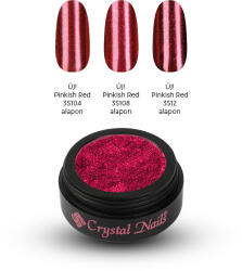 Crystal Nails - Chromirror Króm Pigmentpor - Pinkish Red@ Utolsó Darabok!