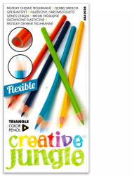 SaKOTA 12 darabos háromszögletes hajlékony színes ceruza (MH100940)