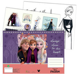 Jégvarázs Disney Jégvarázs Heart A/4 spirál vázlatfüzet 40 lapos matricával