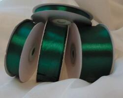  2, 5 cm-s szatén szalag (22 m) smaragdzöld (625)