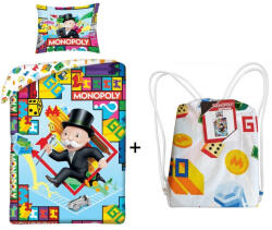 Ábránd Monopoly ágyneműhuzat + tornazsák szett (100 % pamut) (1103)