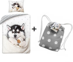Ábránd Kutyás ágyneműhuzat + tornazsák szett (100% pamut) (48583)