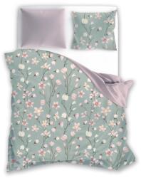 Ábránd Virágos zöld kétszemélyes ágyneműhuzat (200x220+2 db 70x80 cm)