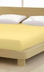 Sandman Jersey Sárga gumis lepedő, 120-130x200 cm, 150 g/nm