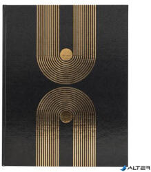 Exacompta Vendégkönyv, 27x22 cm, 50 lap, EXACOMPTA "Graphik Black (47848E) - alter