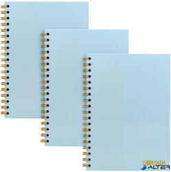 Pukka Pad Spirálfüzet, B5, vonalas, 80 lap, FSC, PUKKA PAD "Carpe Diem", égszínkék (9378-CD) - alter