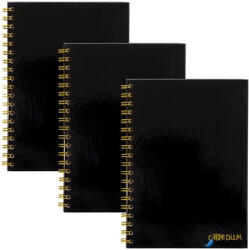 Pukka Pad Spirálfüzet, B5, vonalas, 80 lap, FSC, PUKKA PAD "Carpe Diem", fekete (9375-CD) - alter