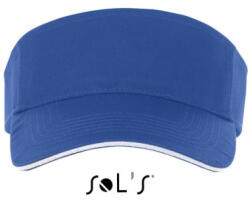 SOL'S Uniszex napellenző, SOL'S SO01196, Royal Blue/White-U (so01196ro-wh-u)