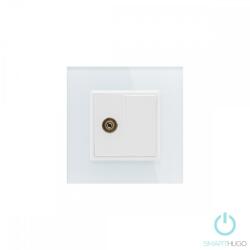 Smarthugo Egyes Fehér Üvegkeretes TV Csatlakozó (sh1800001)