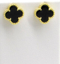 Lóhere fülbevaló LÓHERE ezüst bedugós fülbevaló (arany-fekete változat) (2024091406)